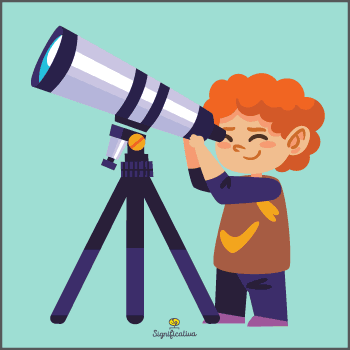 Imagen de un muchacho con un telescopio que sirve de ilustración para el artículo sobre la ciencia.